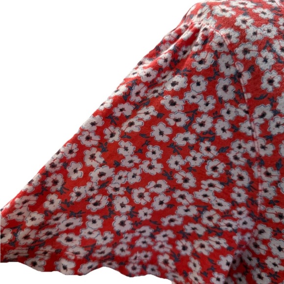 Lucky Brand Women's Multicolor Floral Short Sleeve Top, Size Medium - Picture 10 of 15